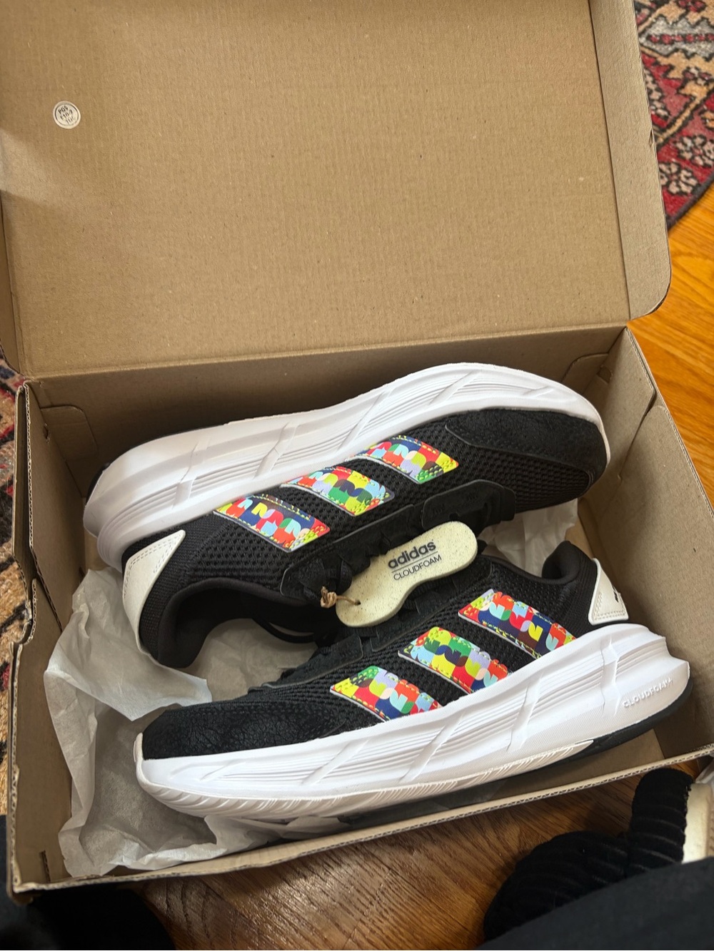 adidas FIFA volunteer World Cup Athletic Sneakers with Multicolor Stripes